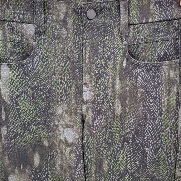 Liverpool Snake Print Grey Olive Jegging Pants 28 - Picture 2 of 5